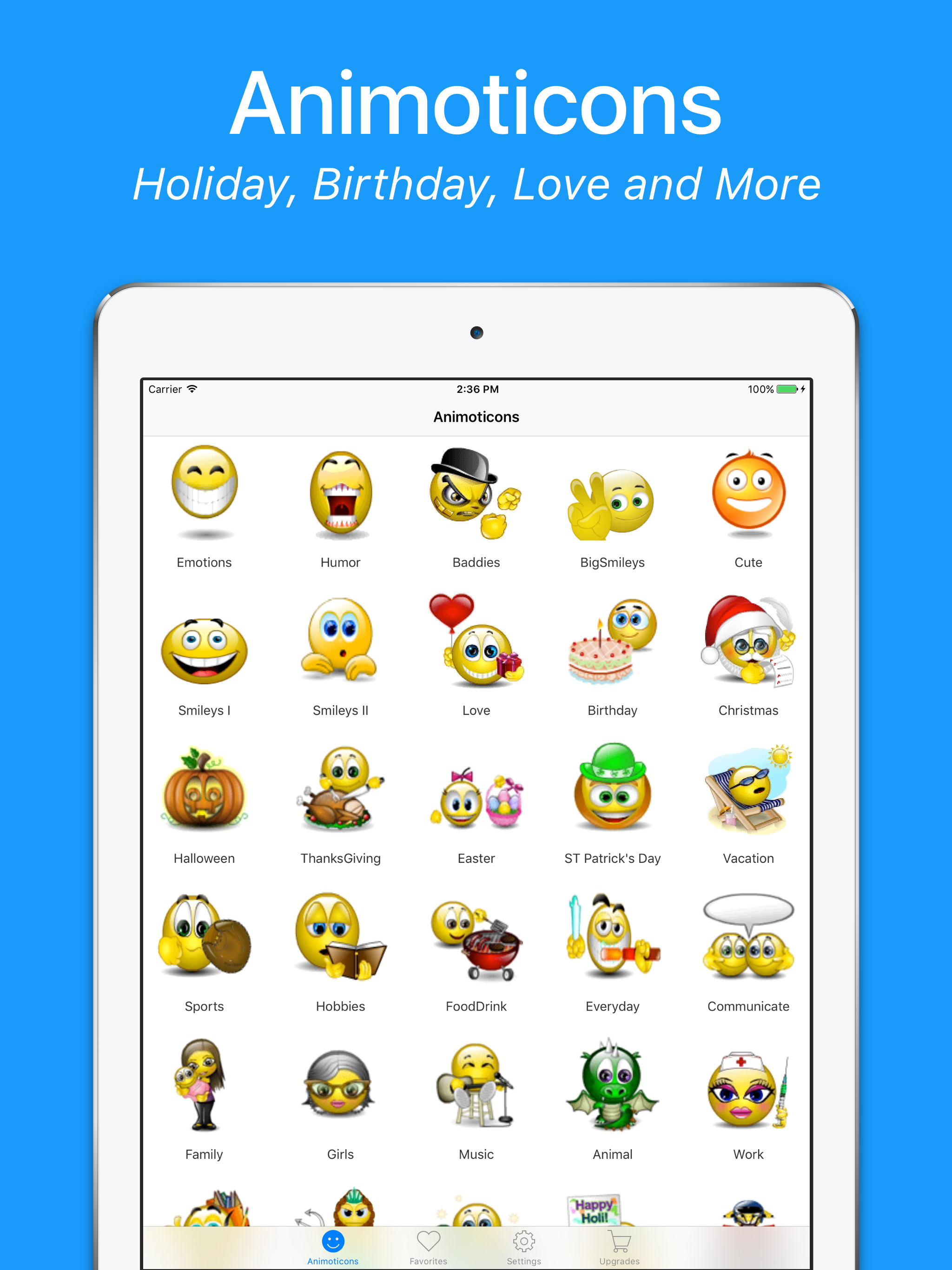 Adult 3D Emoticons Stickers