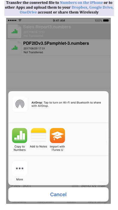 How to cancel & delete PDF to Numbers by PDF2Office from iphone & ipad 4