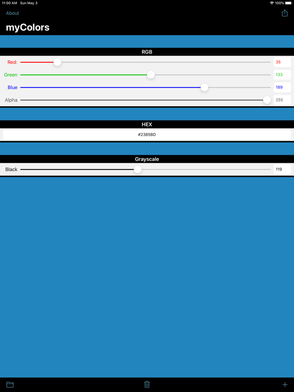 myColors - Cloud Color Picker iPad screenshot 4 - Utilities app