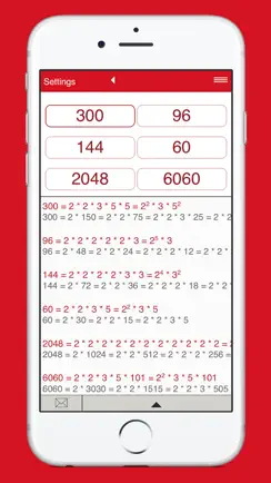 Prime Factorization Factorizer iPhone image 1