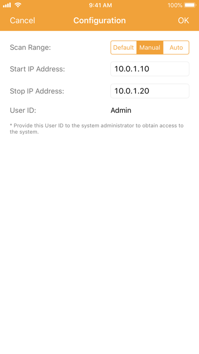 App screenshot