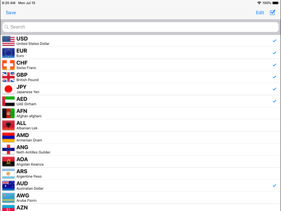 iConvert - Unit and Currency iPad screenshot 7 - Utilities app