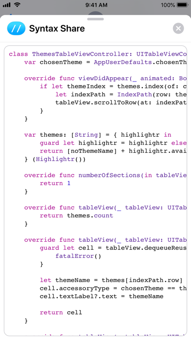 Syntax Share iPhone screenshot 5 - Productivity app