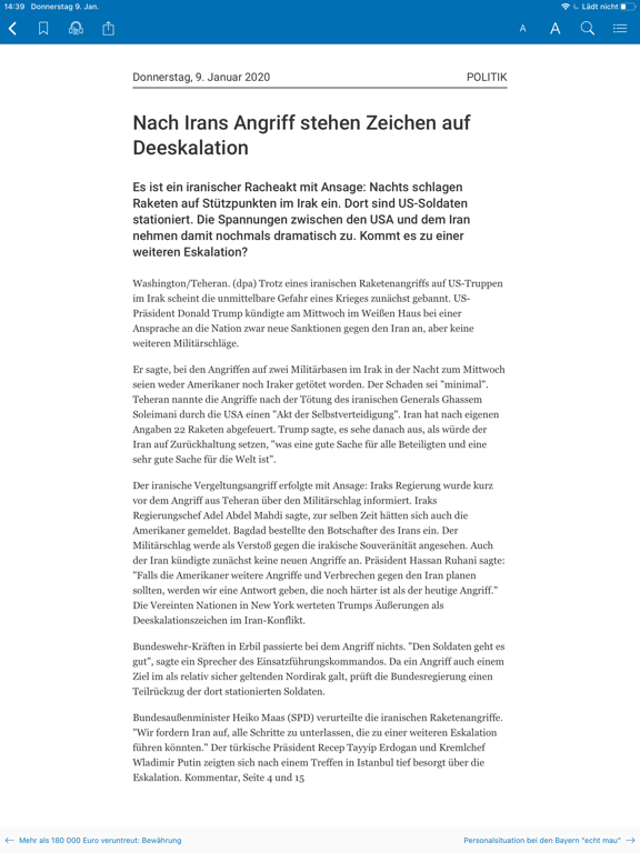 Oberpfalz Medien E-Paper iPad screenshot 5 - News app