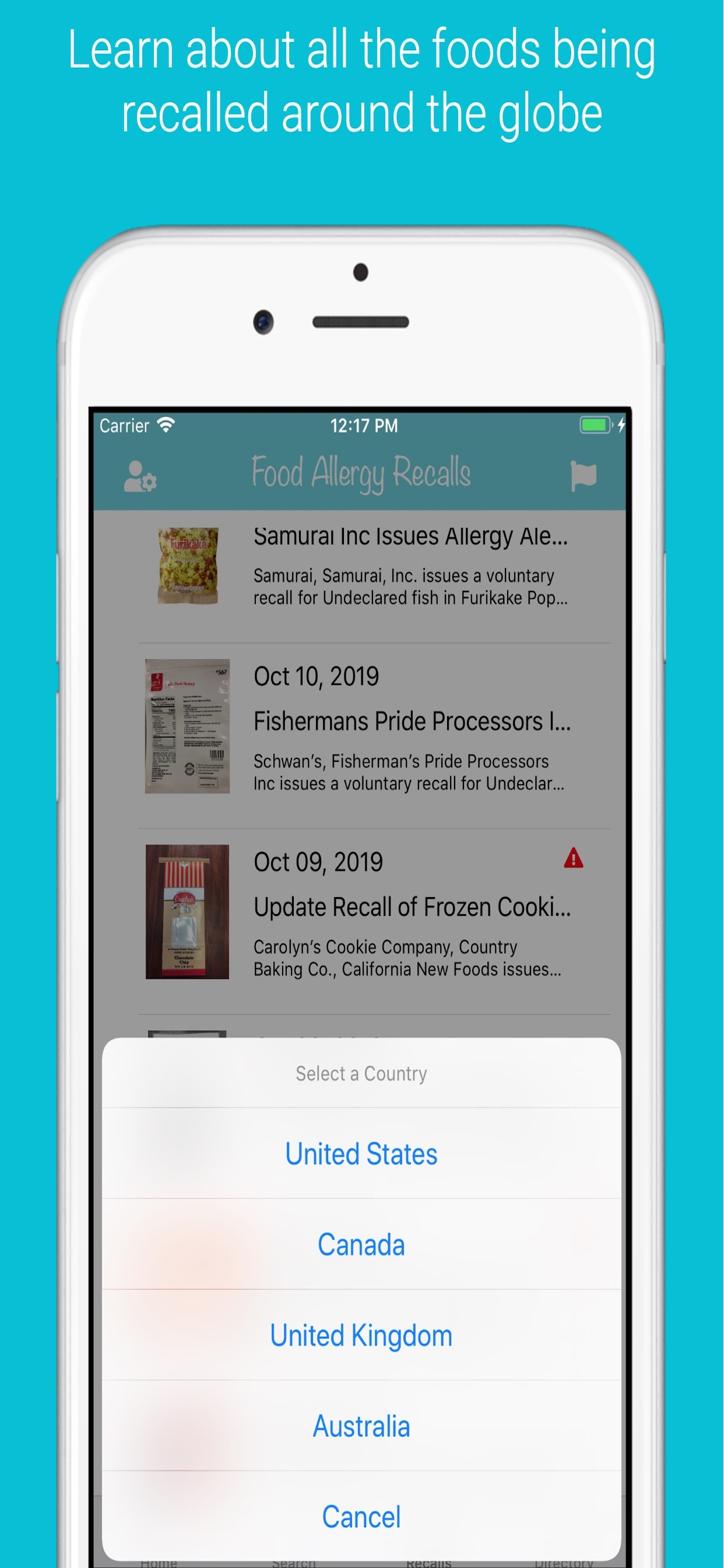 ALLERGEN INSIDE - Food Scanner