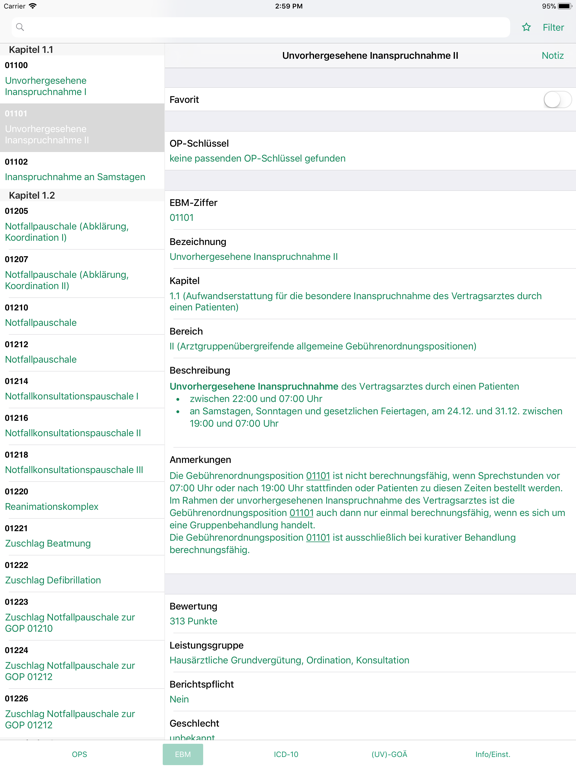 Screenshot #5 pour Dokdex - ICD-10, GOÄ, EBM, OPS