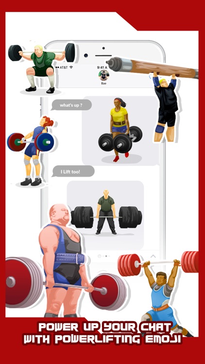 Powerlifting Emoji Stickers