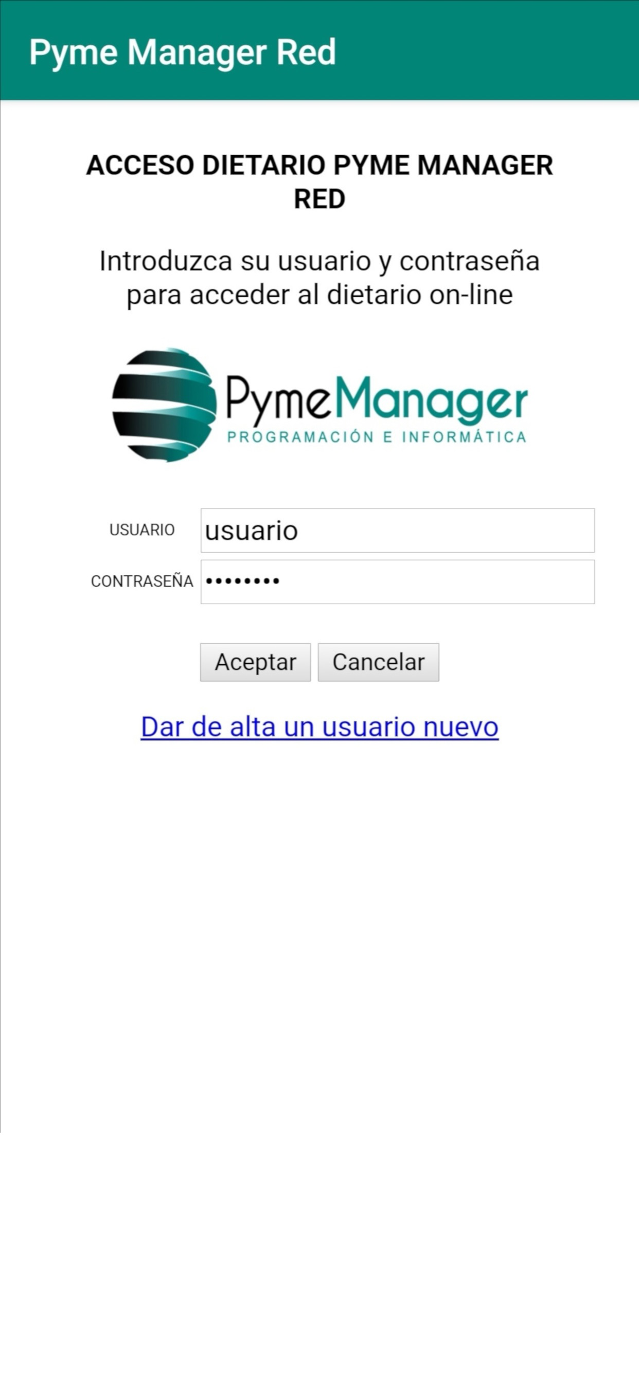 Agenda PYME Manager