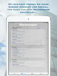 kvas und rechnungen dux-facti ipad bildschirmfoto 1