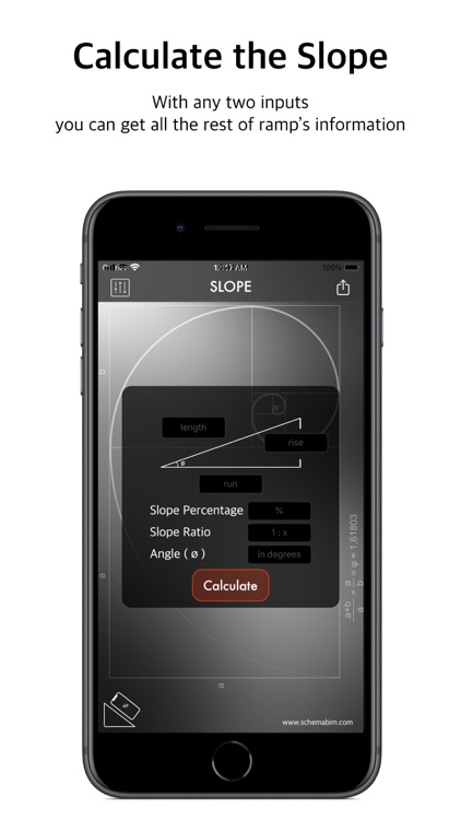 SLOPE: Ramp Slope Calculator