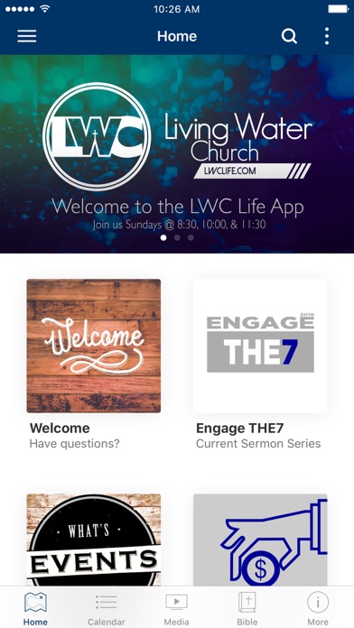 Living Water Church Screenshot