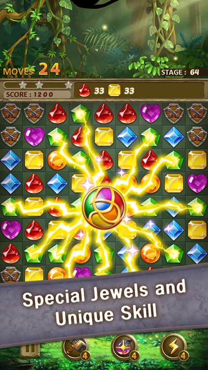 Jewels Jungle : Match 3 Puzzle