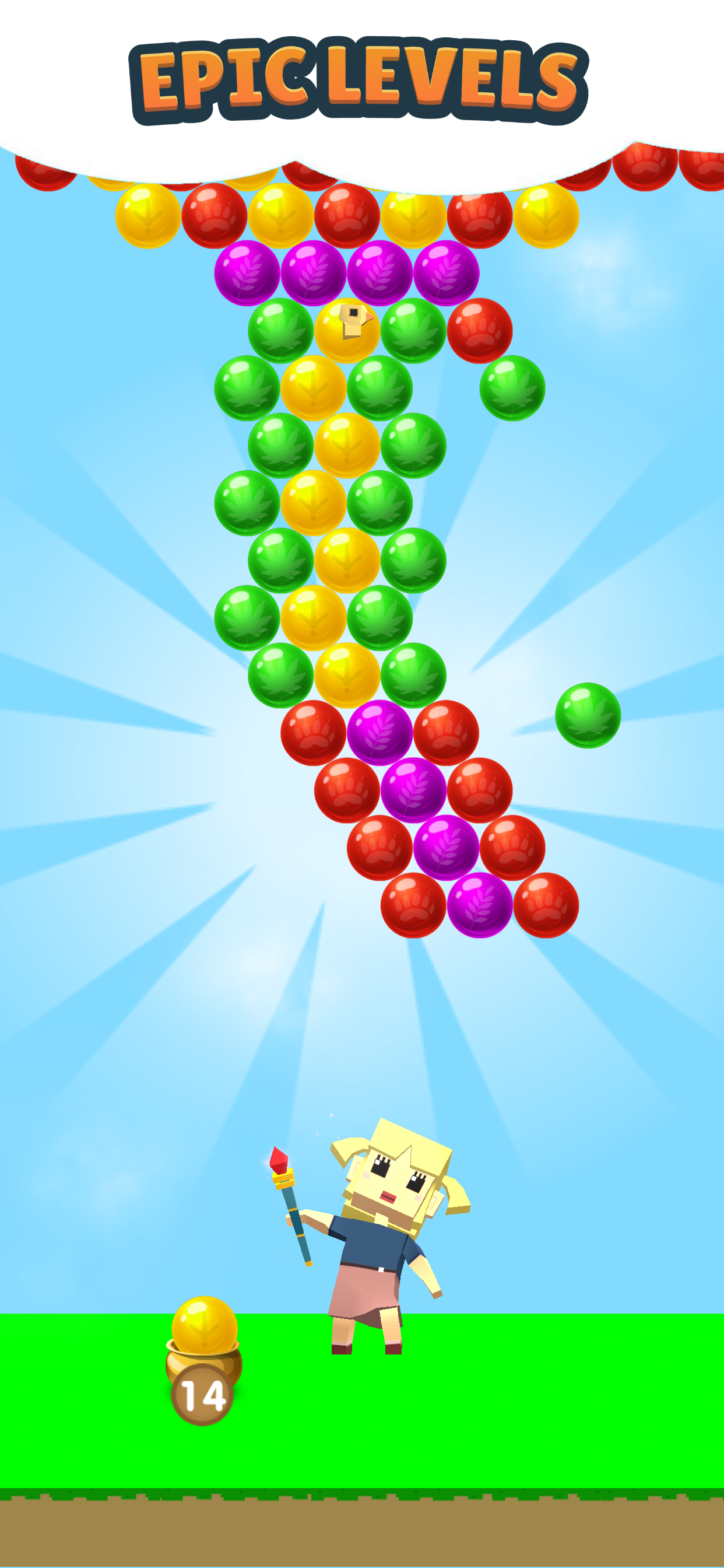 Bubble Shooter Heroes