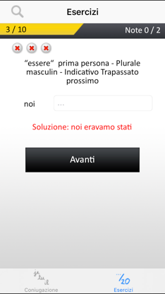 Italian verbs conjugation screenshot 4