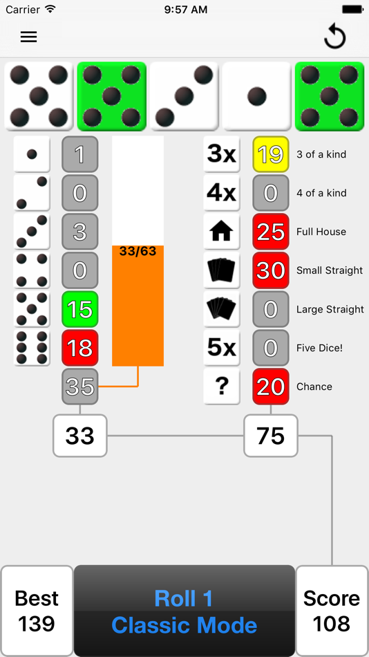 #4. Five Dice! (iOS) Podle: Colin Lyders