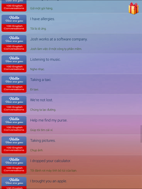 Học tiếng Anh qua hội thoại 99 iPad screenshot