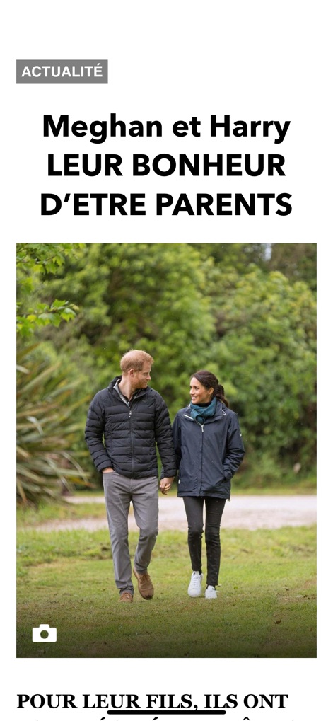 L'ancienne app Paris Match - paris-match-meghan-harry-news