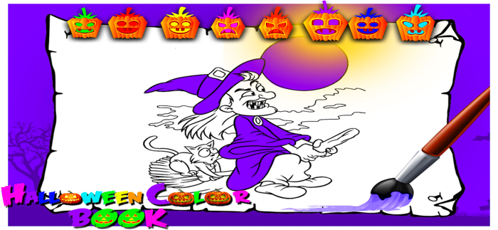 Halloween Coloring Pages Game