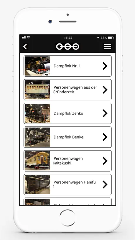 App des Eisenbahnmuseums