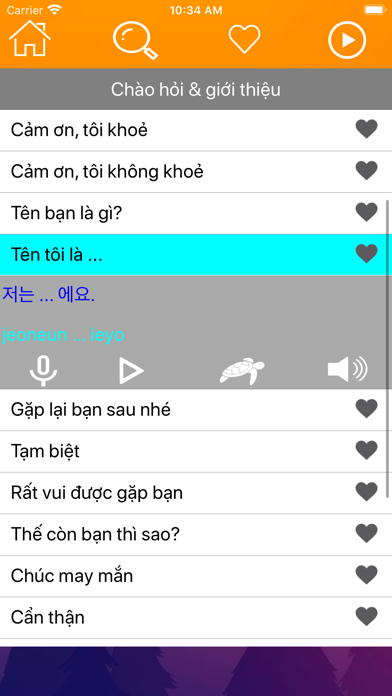 Học Tiếng Hàn Giao Tiếp Topik screenshot 3