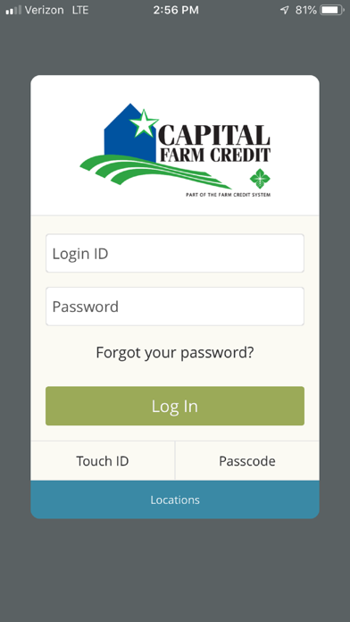 Capital Farm Credit Ag Banking Screenshot
