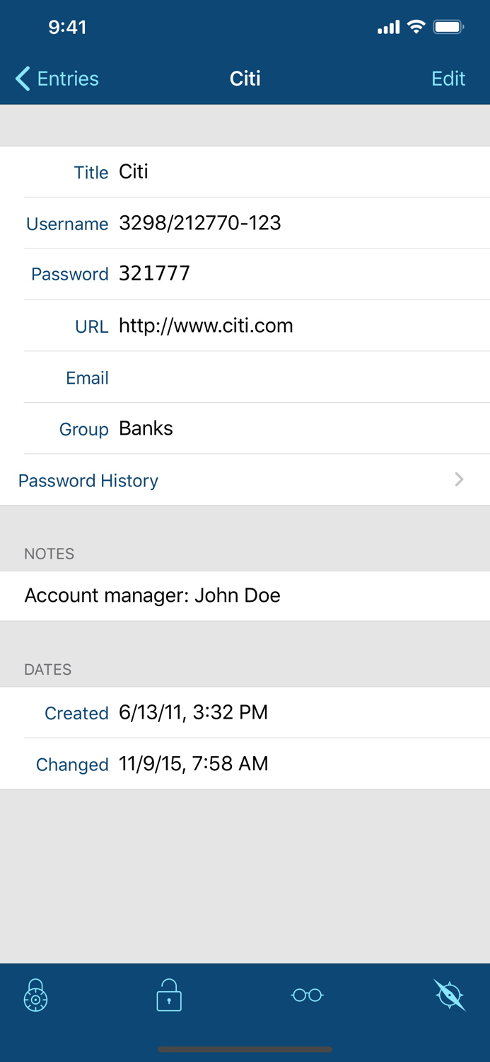 pwSafe 2 - Password Safe
