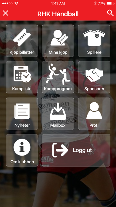 RHK Håndball Screenshot