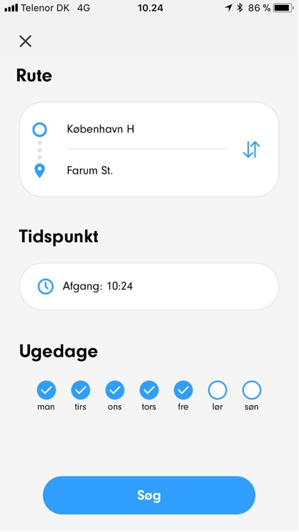 Ping - Tog, bus & metro