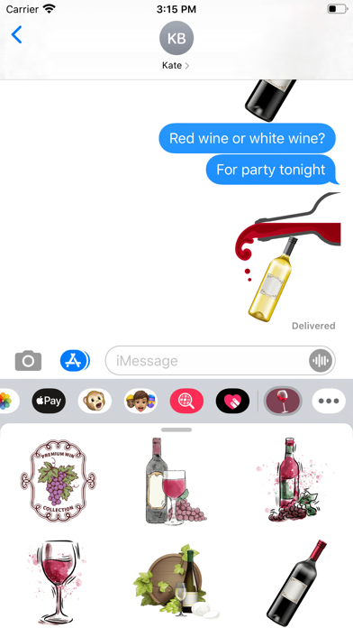 Tasty Wine Stickers screenshot 2