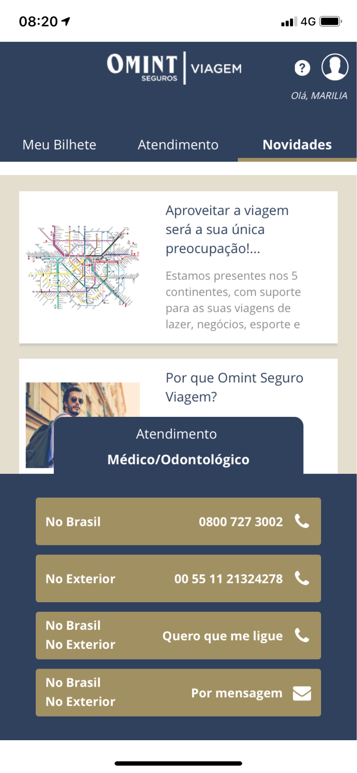 Omint Seguro Viagem screenshot 5