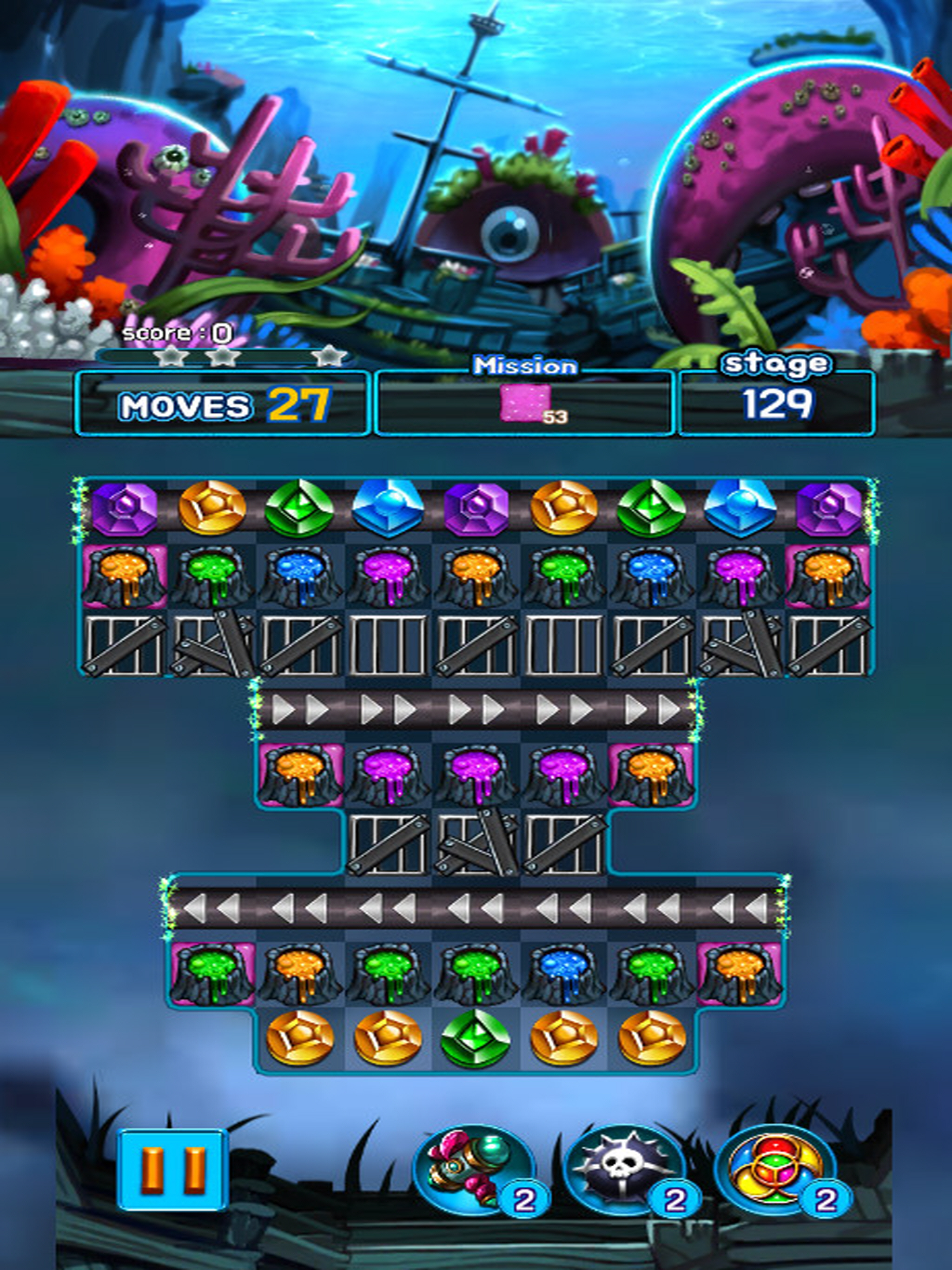 Jewel Kraken: Match3 puzzle