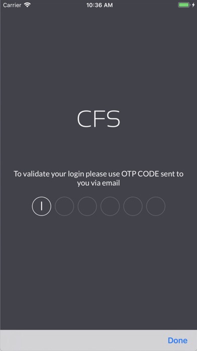 CFS Management Screenshot