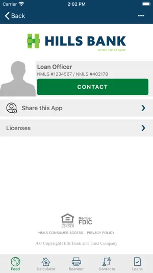 Hills Bank Home Mortgage screenshot 1