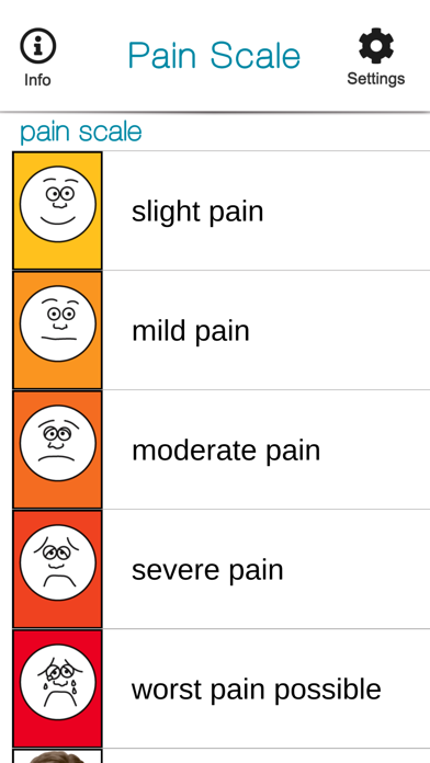 SmallTalk Pain Scale Screenshot