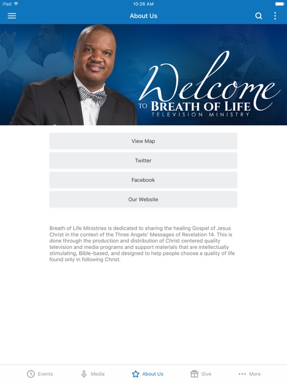 Breath of Life TV Ministry iPad screenshot 3 - Lifestyle app