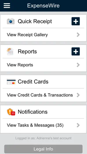 ExpenseWire screenshot 1
