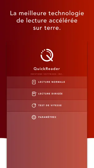 Capture d'écran de QuickReader - Lecture Rapide sur iPhone 1