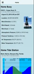 NOAA Buoy and Tide Data screenshot #1 for iPhone