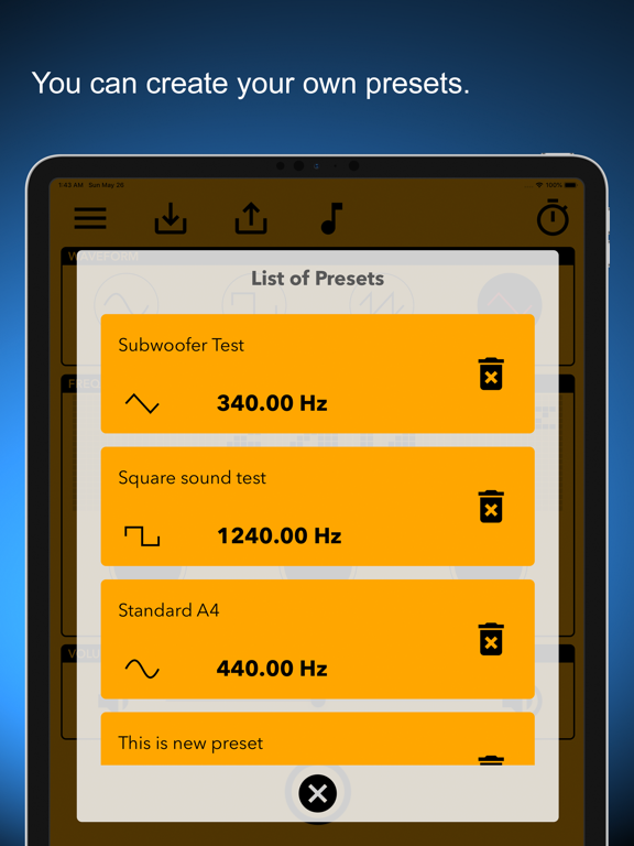 Screenshot #5 pour Tone Generator EX