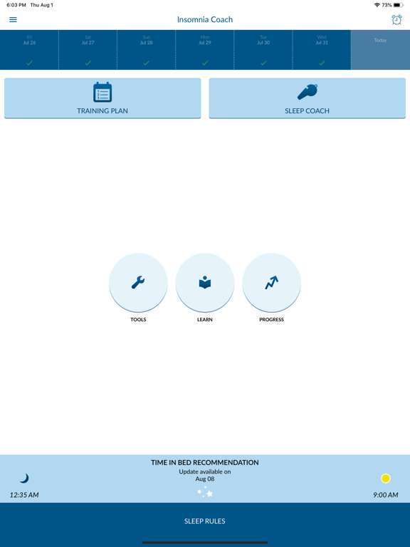 Insomnia Coach iPad screenshot