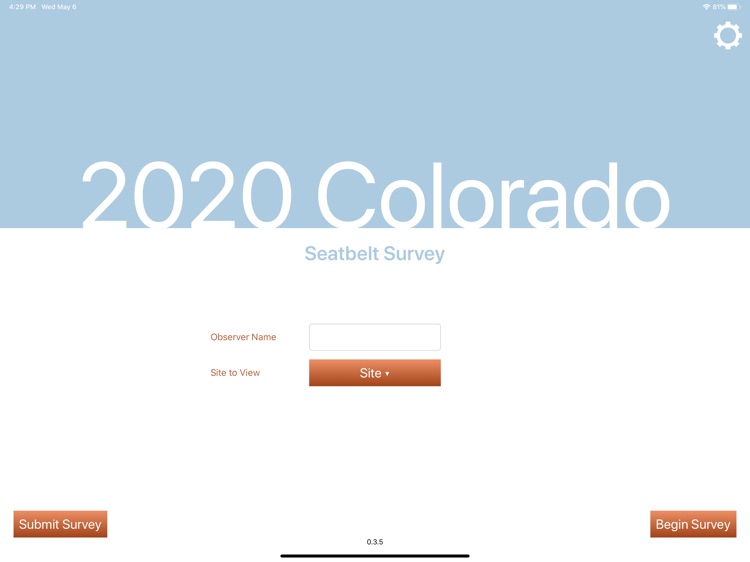 Colorado Seatbelt Survey