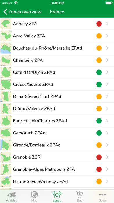 Green-Zones Fleet-App Screenshot