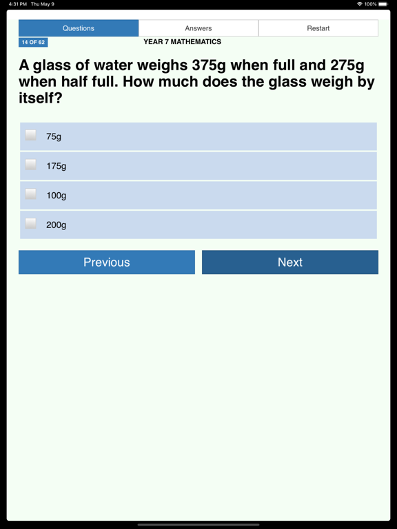 Screenshot #4 pour Year 7 Maths NAPLAN