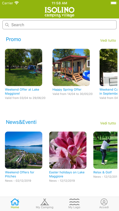 Camping Isolino Screenshot