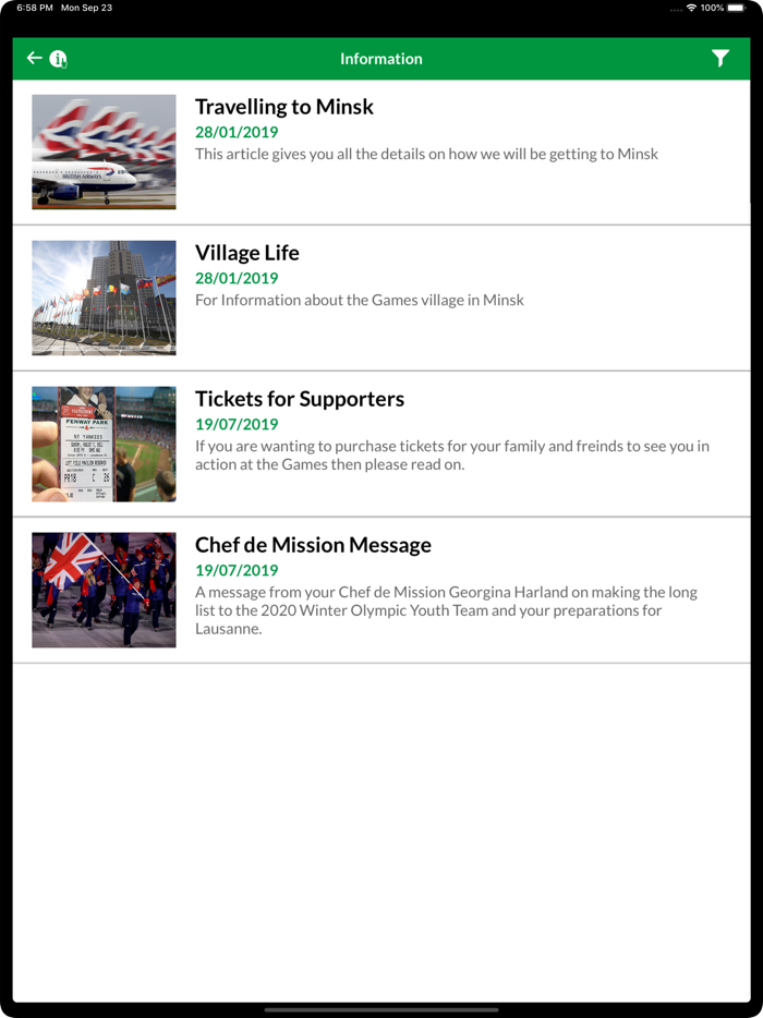 Team GB Games Portal
