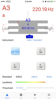 accurate cello tuner iphone screenshot 1