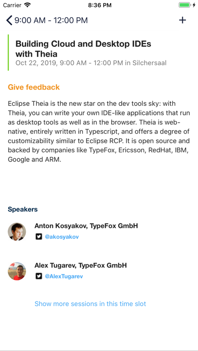 Screenshot #2 pour EclipseCon Europe
