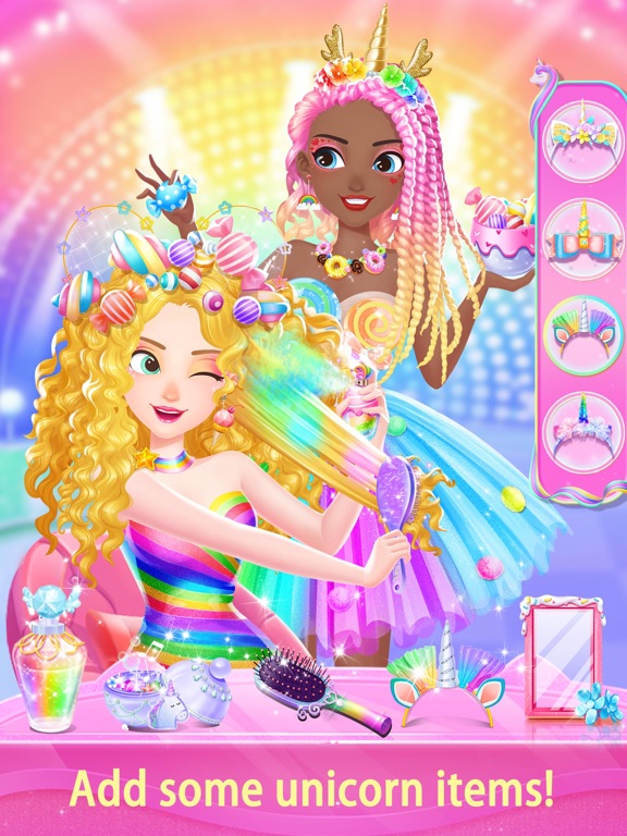 Screenshot #5 pour Unicorn Fantasy Hair Salon