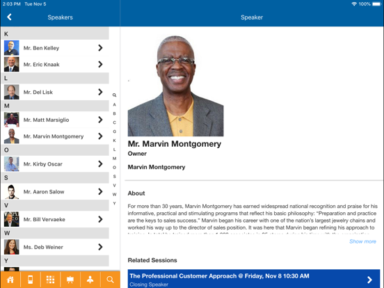ACCA Events iPad screenshot 4 - Reference app