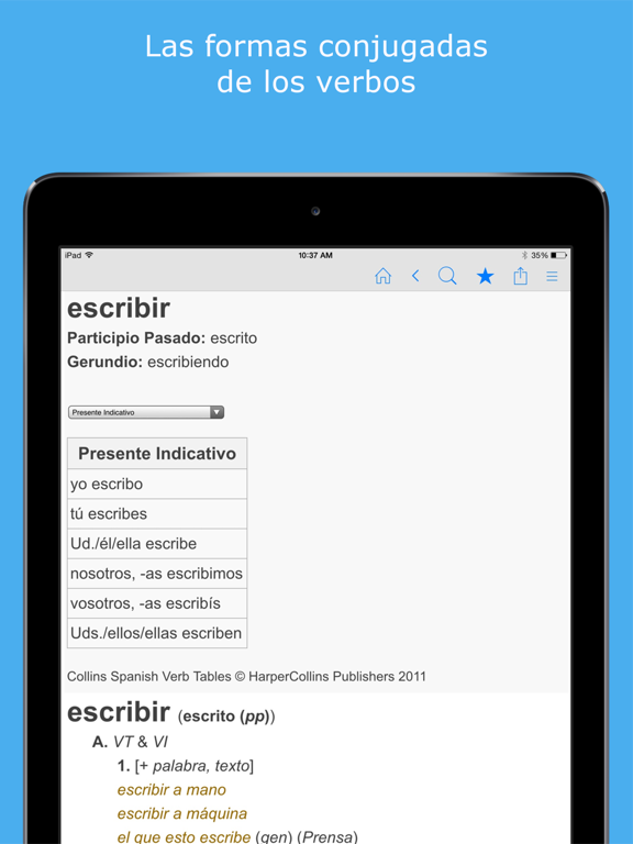 Diccionario español. iPad screenshot 4 - Reference app